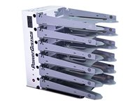 PowerGistics Desktop6PLUS Shelving system for 6 tablets / notebooks aluminum 