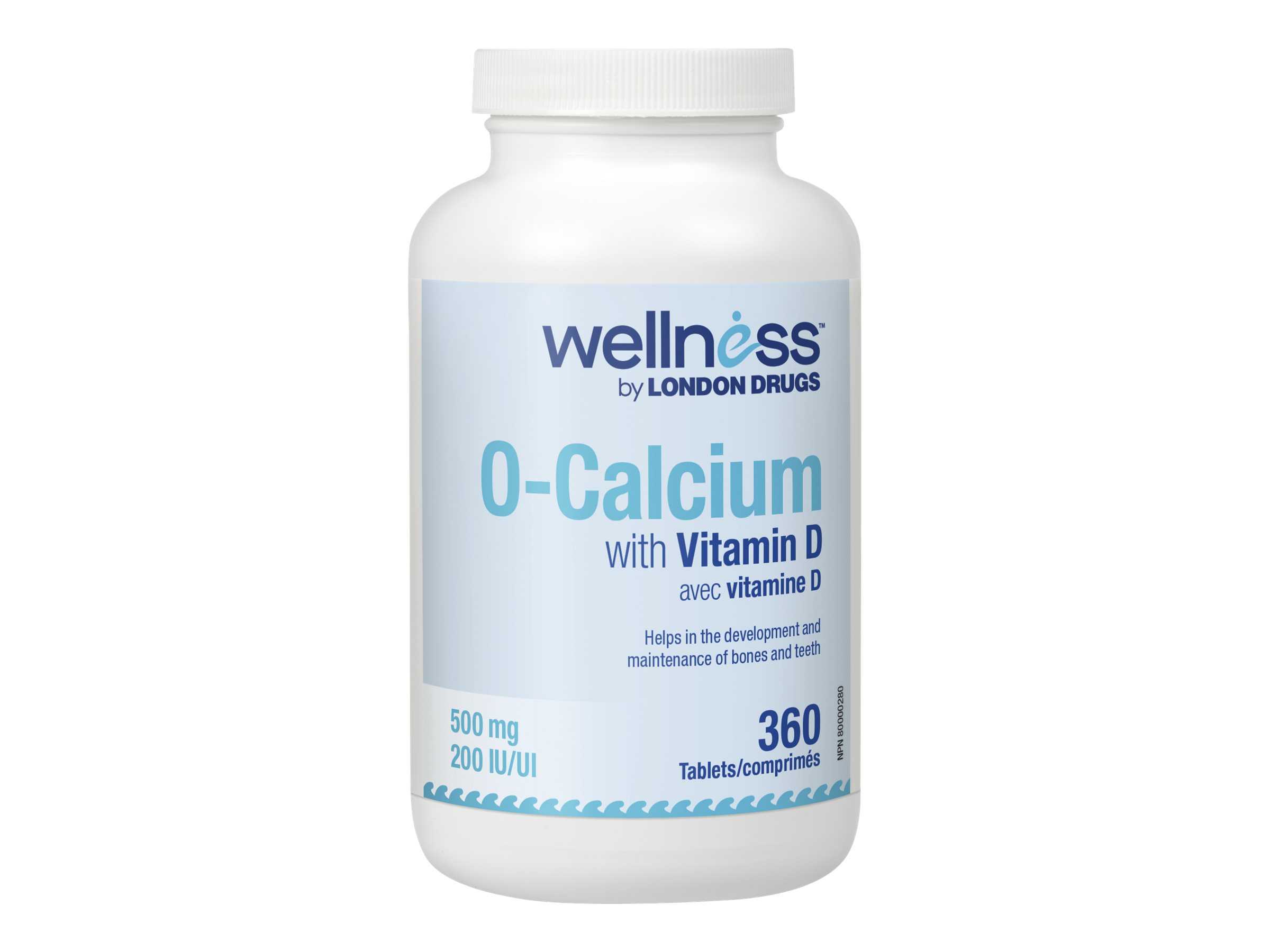 Wellness by London Drugs O-Calcium with Vitamin D - 360s