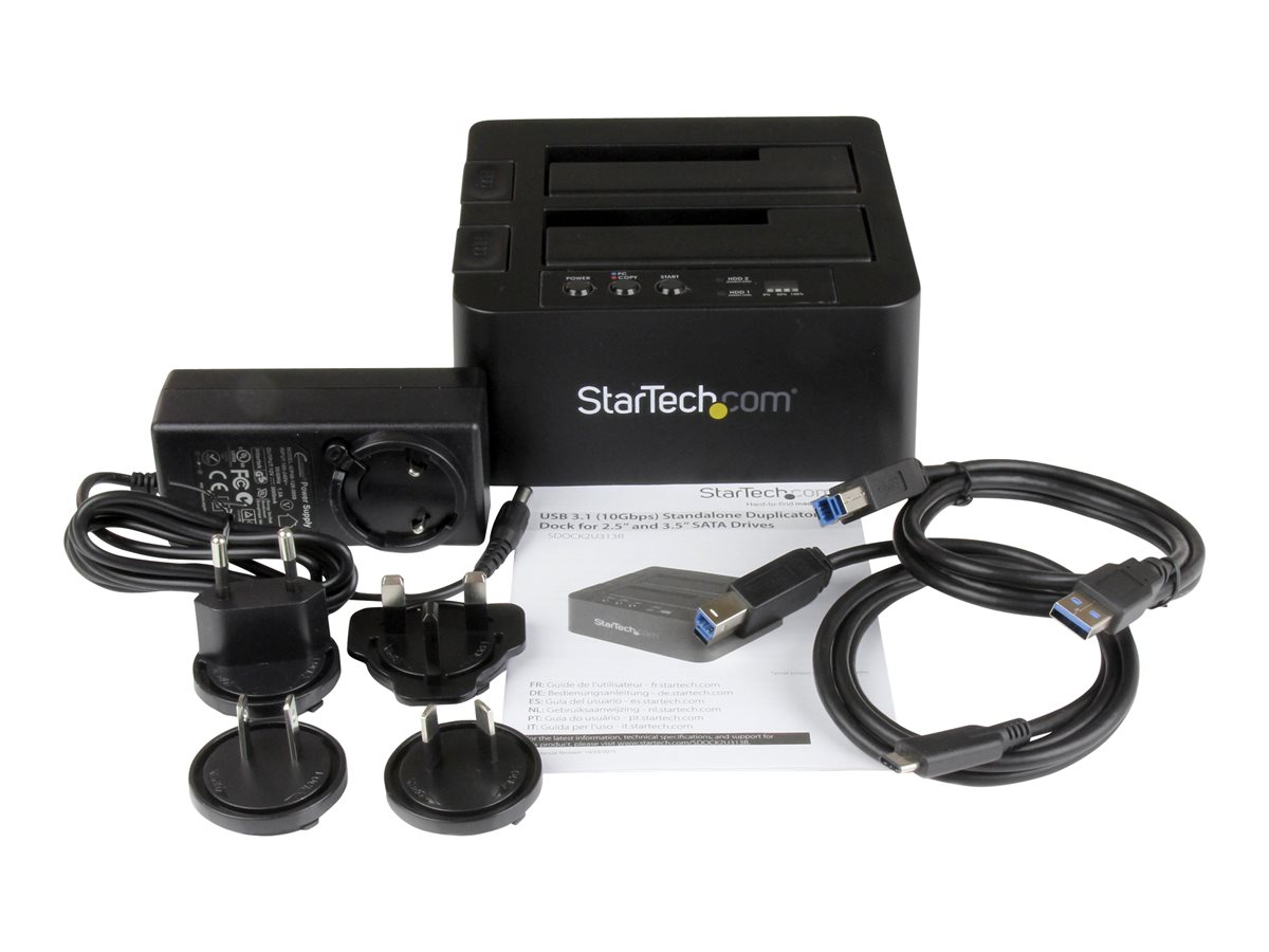 StarTech.com Standalone Hard Drive Duplicator, Dual Bay HDDSSD ClonerCopier, USB 3.1 (10 Gbps) to SATA III (6Gbps) HDDSSD Docking Station, Hard Disk Duplicator Dock - Hard Drive Cloner - duplikátor pevného disku – foto 7