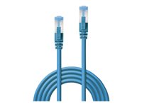 C ble réseau Bleu Cat.6A S/FTP LSZH, 1m