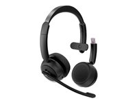 4XEM Headset on-ear Bluetooth wireless noise isolating black