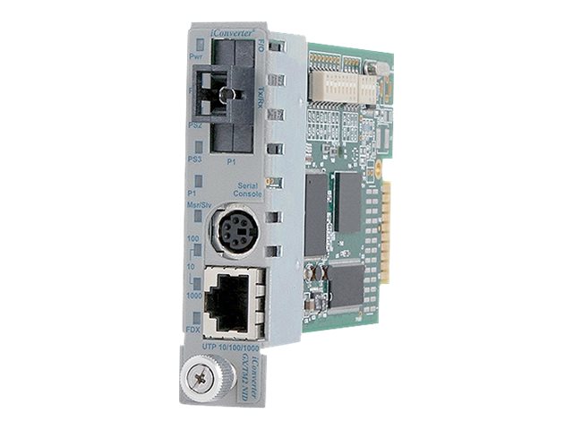 10/100/1000 ETHERNET TO GIGABITFIBER MEDIA CONVERTER ST SM MANAGED