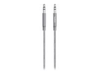 Belkin MIXIT Metallic Aux Cable - Audio cable - stereo mini jack male to stereo mini jack male - 1.2 m - grey