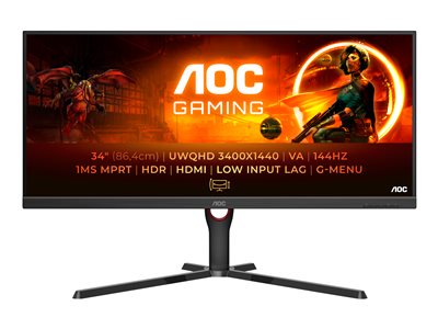 AOC Gaming U34G3XM - G3 Series - LED-skærm 34 HDR | eShop | Erhverv