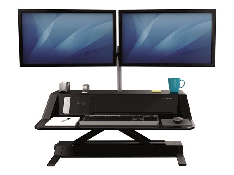 FELLOWES PLATE-FORME ASSIS-DEBOUT NOIR