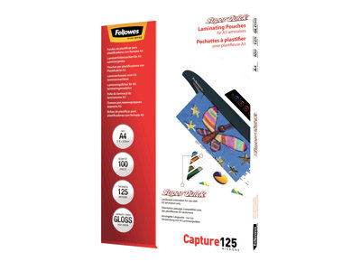 FELLOWES POCHETTES 10X15CM 80 MICRONS 25