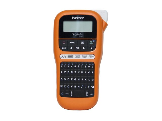 Brother P-Touch PT-E110 - tiqueteuse - Noir et blanc - transfert thermique