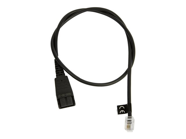 JABRA QD Cord to RJ10 straight 0.5m 8800-00-37