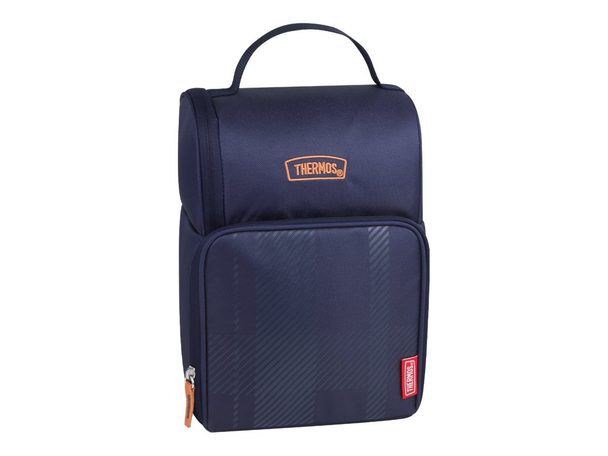 THERMOS Dual Compartment Lunch Bag - Navy Plaid