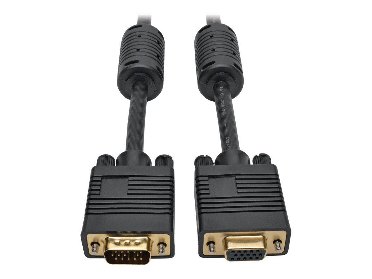 Eaton Tripp Lite Series VGA Monitor Extension Cable Coax High Resolution M/F 1080p 3ft 3'