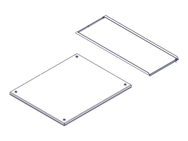 Great Lakes - Rack bottom panel with rear panel