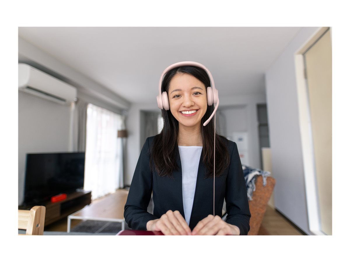 Logitech H390 - Náhlavní souprava - kabelové - USB-A - růžová KRn – foto 9