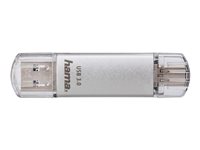 Hama C-Laeta 64GB 3.2 Gen 1 USB stick Sølv