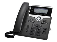 Cisco IP Phone 7821 VoIP phone SIP, SRTP 2 lines charcoal TAA Compliant