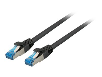 EFB RJ45 Patchk. S/FTP Cat.6A Cat7 TPE superflex 1.00m schw