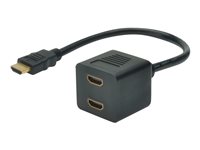 MicroConnect HDMI-opdeler HDMI 20cm Sort