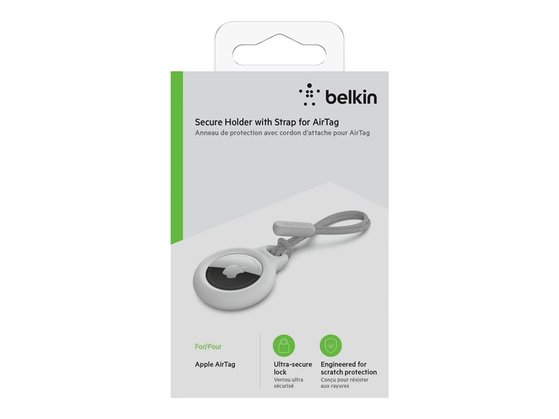 BELKIN AirTag Holder with Strap White