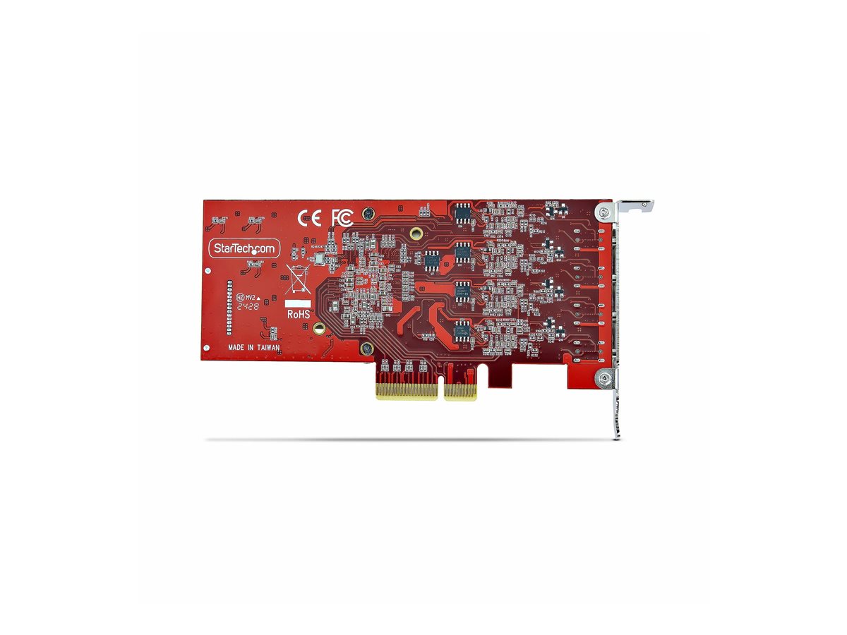 StarTech.com 4-Port USB Type-C PCIe Card, USB-C 10Gb, 4x Controllers, TAA - USB adaptér - PCIe 3.0 x4 - USB-C 3.2 Gen 2 x 4 - kompatibilní s TAA – foto 7