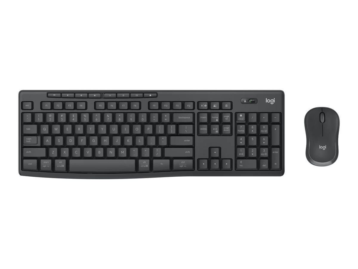 Logitech MK370 Combo for Business keyboard and mouse set QWERTY US graphite Input Product shot Front 79800