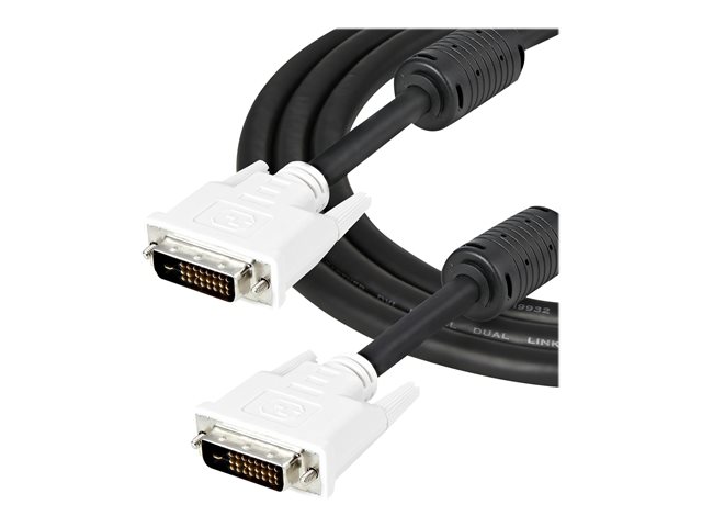 Image of StarTech.com 2m DVI-D Dual Link Cable - Male to Male DVI-D Digital Video Monitor Cable - 25 pin DVI-D Cable M/M Black 2 Meter - 2560x1600 (DVIDDMM2M) - DVI cable - 2 m