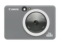 Canon ivy CLIQ2 Digital camera compact with instant photo printer 5.0 MP charcoal