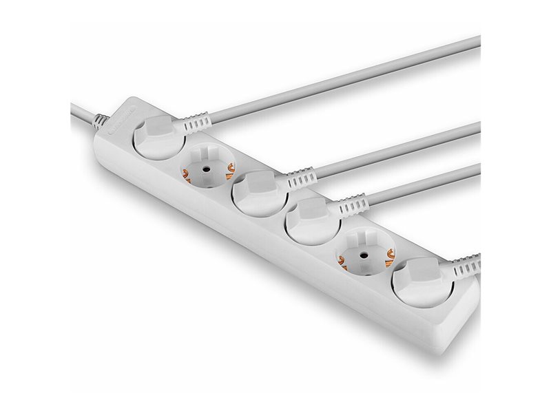 LINDY Mains 6 way gang socket
