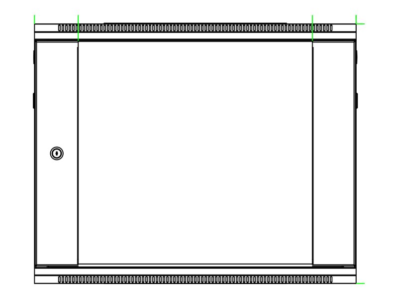 All-Rack - wall mount cabinet - 600 x 450 mm (WxD) - 9U