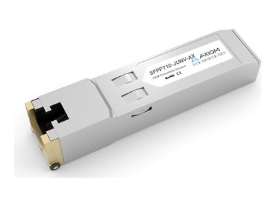 Axiom - SFP+ transceiver module (equivalent to: Juniper JNP-SFPP-10GE-T, Nvidia MFM1T02A-T)