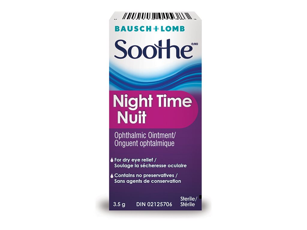 Bausch + Lomb Soothe Night Time Ophthalmic Ointment - 3.5g