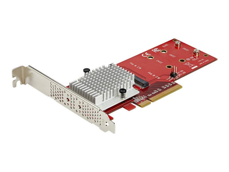 StarTech.com Carte Adaptateur SSD Double M.2 PCIe - x8 / x16