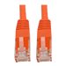 Eaton Tripp Lite Series Cat6 Gigabit Molded (UTP) Ethernet Cable (RJ45 M/M), PoE, Orange, 20 ft. (6.09 m)