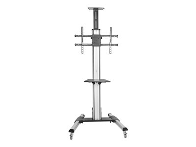 StarTech.com Heavy Duty Rolling Portable TV Cart Stand with Wheels 32 to 75 inch 