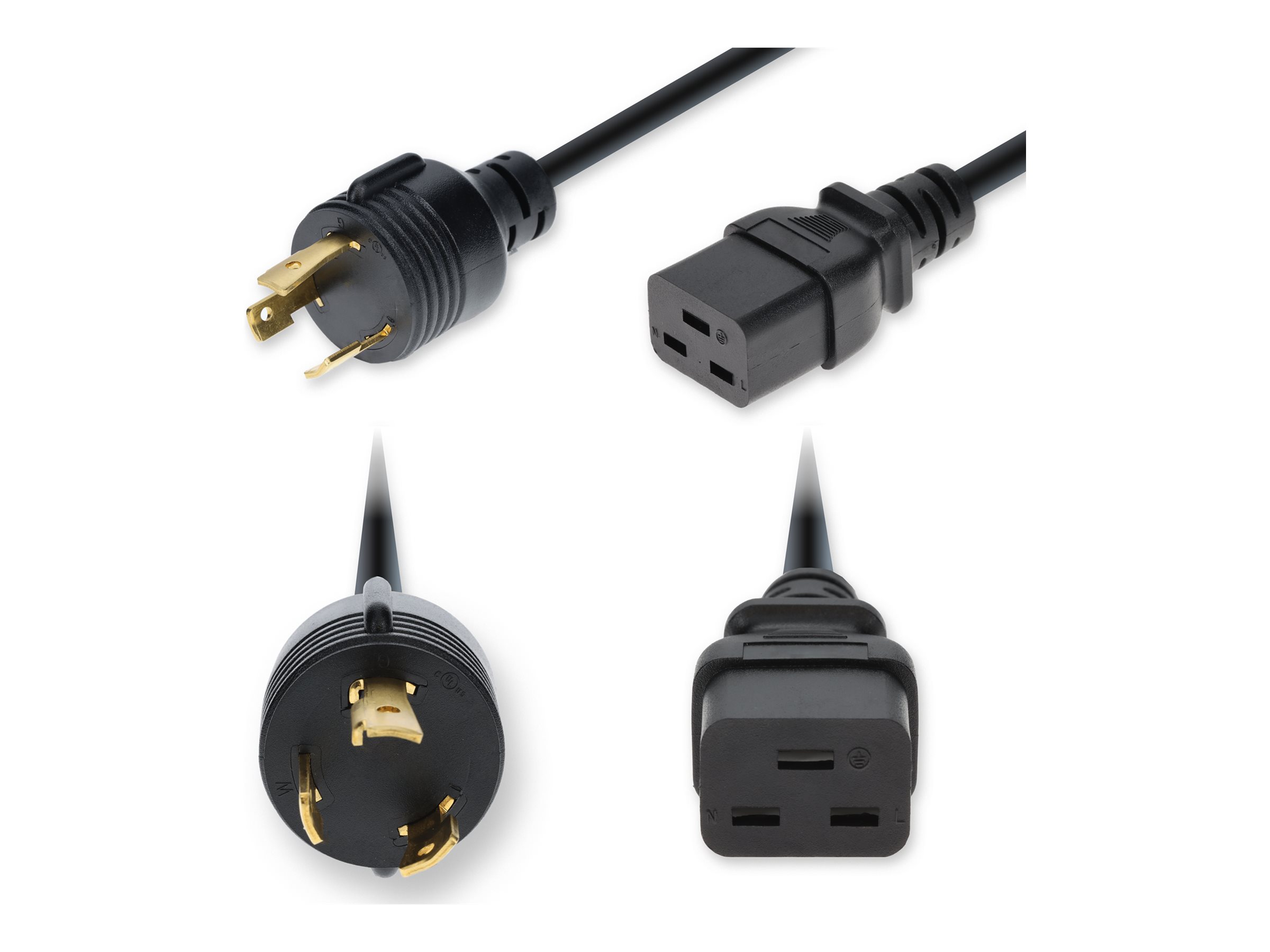 AddOn - Power cable - NEMA L5-30P to IEC 60320 C19
