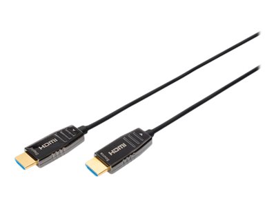 DIGITUS HDMI AOC Hybrid Glasfaserkabel UHD 8K 15m schwarz