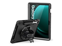 Armor-X RIN-SS-X510 - Protective case for tablet - rugged - with hand strap and kick-stand, rainproof military grade - premium thermoplastic polyurethane (TPU) - for Samsung Galaxy Tab S9 FE