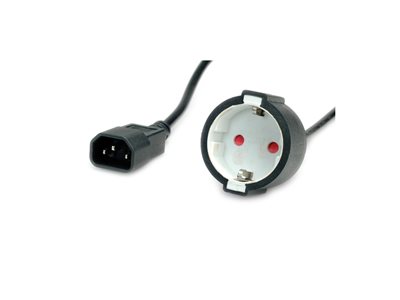 VALUE Netzkabel C14-Stecker 0,3m