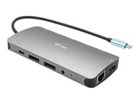 I-TEC USB-C Metal Nano Dock 3xDisplay+PD
