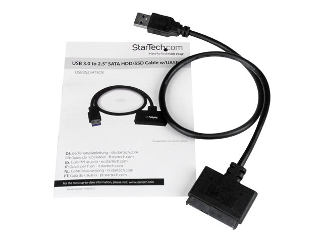 StarTech.com USB 3.0 to 2.5 SATA III SSD / HDD Converter Cable w/UASP -  USB3S2SAT3CB - SCSI Cables 