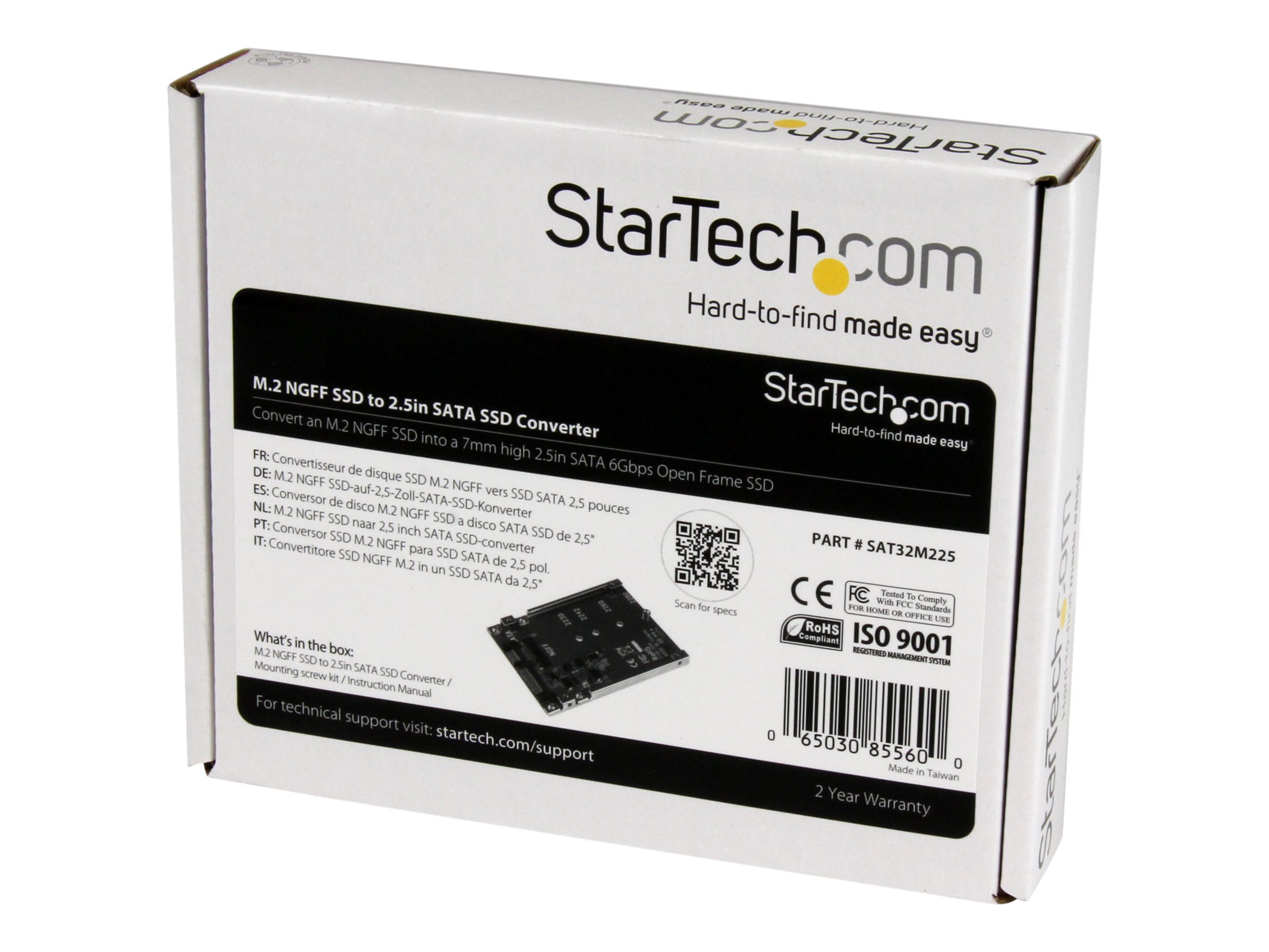M.2 SSD to 2.5in SATA III Adapter - M.2 Solid State Drive Converter with  Protective Housing