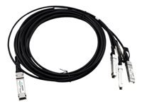 Axiom - 40GBase direct attach cable - QSFP+ to SFP+ - 3.3 ft - twinaxial - passive - for Dell PowerSwitch S4112, S5212, S5224; Dell EMC Networking S5224; PowerSwitch S5212, S5224