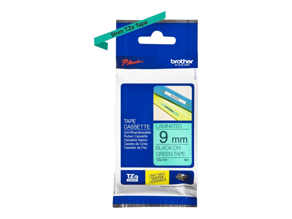 Brother TZe-721 laminated tape 1 cassette(s) Roll (0.9 cm x 8 Usage / lifestyle Close-up 72100
