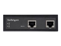 StarTech Industrial Gigabit PoE Injector, High Speed/High Power 90W, 802.3bt PoE++ 48V-56VDC DIN Rail UPoE/Ultra Power Over E