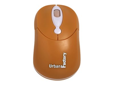 Urban Factory Crazy Mouse Mouse optical 3 buttons wired USB orange