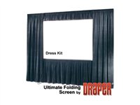 Draper Ultimate Folding Screen 16:10 Format Projection screen with heavy duty legs rear 