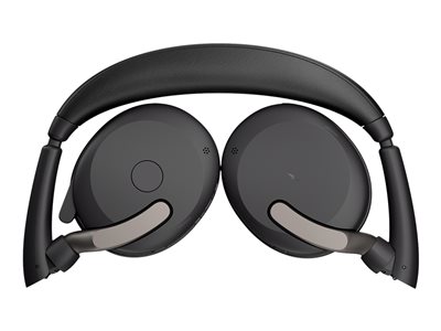 Jabra Evolve2 65 Flex UC Stereo - Headset - on-ear - Bluetooth - wireless - active  noise cancelling - USB-C - black - with wireless charging pad - Optimised  for UC (26699-989-889) for business | Atea eShop