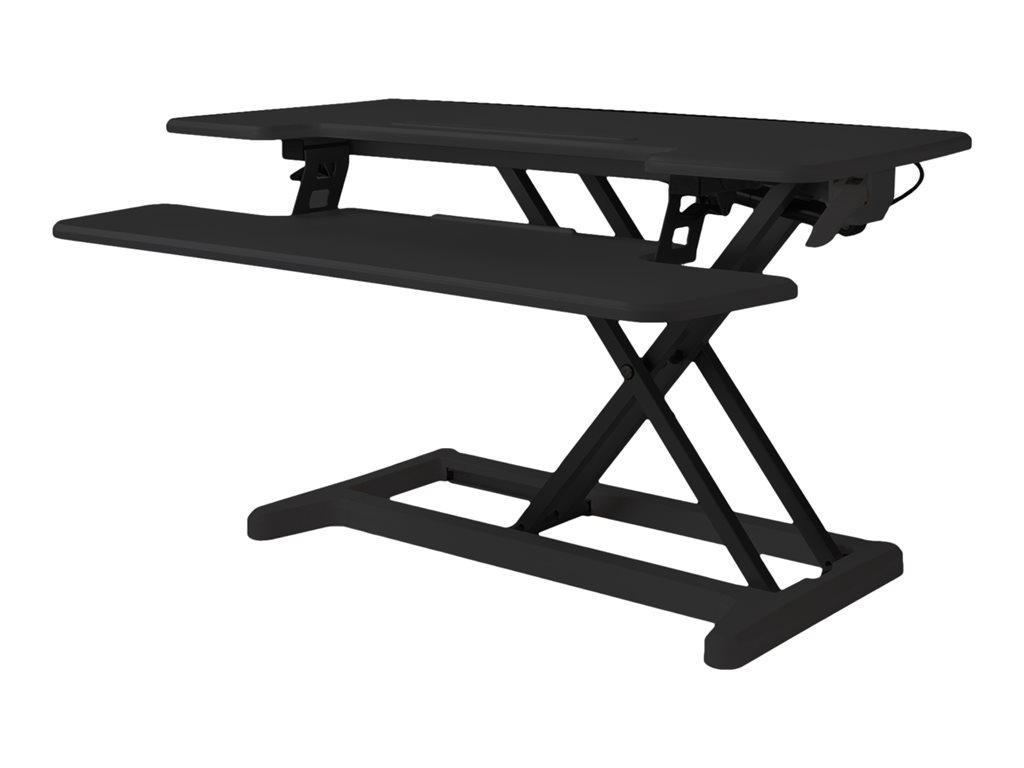 Bakker Elkhuizen Adjustable Sit-Stand Desk Riser 2 - Aufstellung - für LCD-Display / PC-Ausrüstung - Schwarz - Schreibtisch-Ständer
