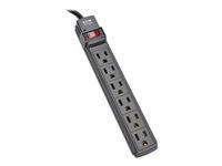 Eaton Tripp Lite Series Power Strip 6 Outlet NEMA 5-15R AC 6 ' Cord 5-15P Black Housing