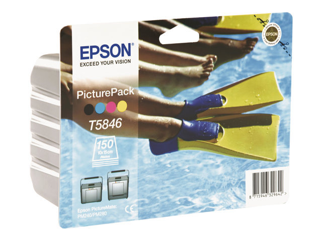 Epson PicturePack T5846 - 1 - barva (azurová, purpurová, žlutá, černá) - sada tisková kazeta / papír – foto 6