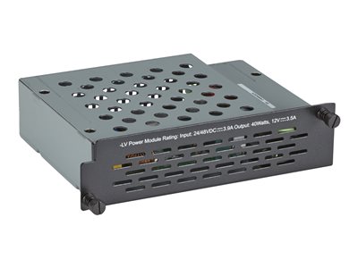 Black Box Industrial Managed Ethernet Switch Power Supply 4-Slot Low-Voltage