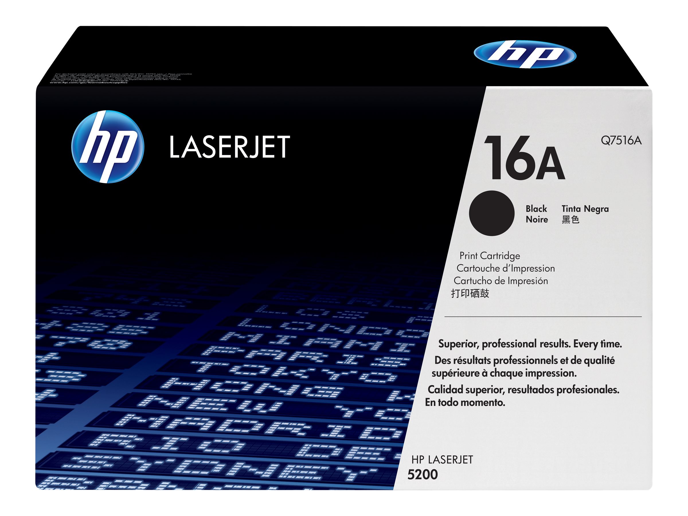 Hp 16a Black Original Laserjet Toner Cartridge Q7516a